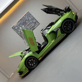 [TOY] 1:24 Lamborghini 2018 Aventador LP770-4 SVJ Green Model Car Die-Cast