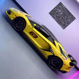 [TOY] 1:24 Lamborghini 2018 Aventador LP770-4 SVJ Yellow Model Car Die-Cast