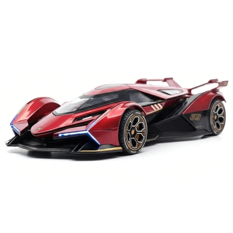 [TOY] 1:24 Lamborghini 2019 V12 Vision Gran Turismo punainen pienoismalli Die-Cast