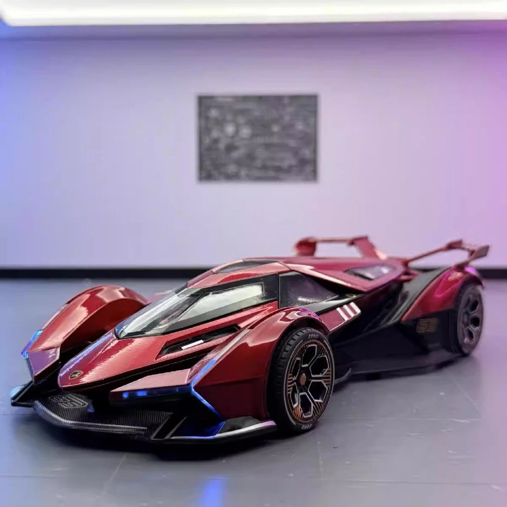 [TOY] 1:24 Lamborghini 2019 V12 Vision Gran Turismo rosso modellino di auto Die-Cast