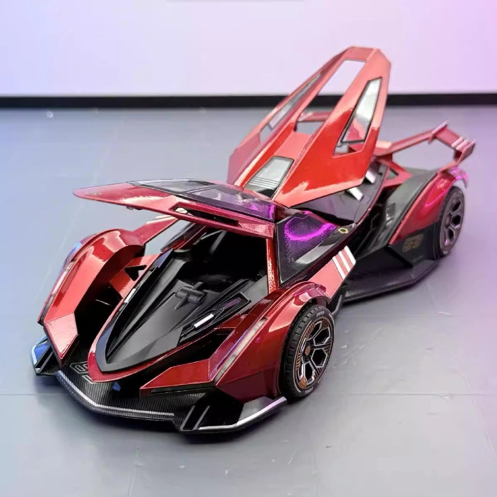 [TOY] 1:24 Lamborghini 2019 V12 Vision Gran Turismo rosso modellino di auto Die-Cast