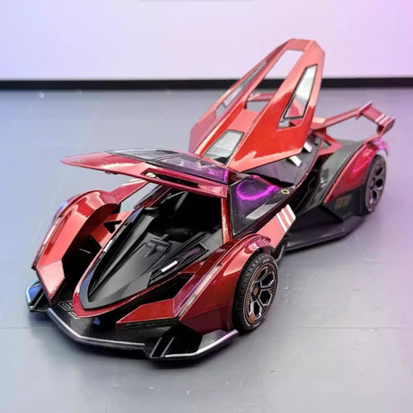 [TOY] 1:24 Lamborghini 2019 V12 Vision Gran Turismo punainen pienoismalli Die-Cast