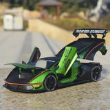 [TOY] 1:24 Lamborghini 2020 Essenza SCV12 Green Model Car Die-Cast