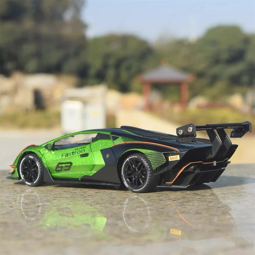 [TOY] 1:24 Lamborghini 2020 Essenza SCV12 Green Model Car Die-Cast