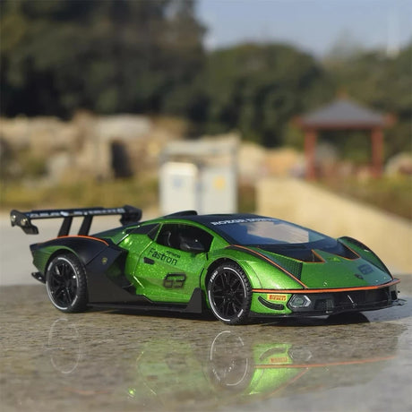 [TOY] 1:24 Lamborghini 2020 Essenza SCV12 Green Model Car Die-Cast