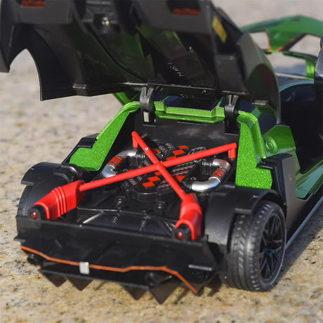 [TOY] 1:24 Lamborghini 2020 Essenza SCV12 Green Model Car Die-Cast