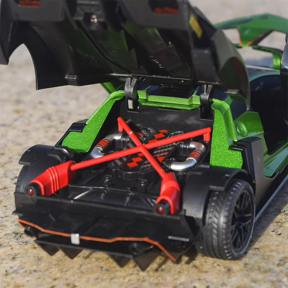 [TOY] 1:24 Lamborghini 2020 Essenza SCV12 Green Model Car Die-Cast