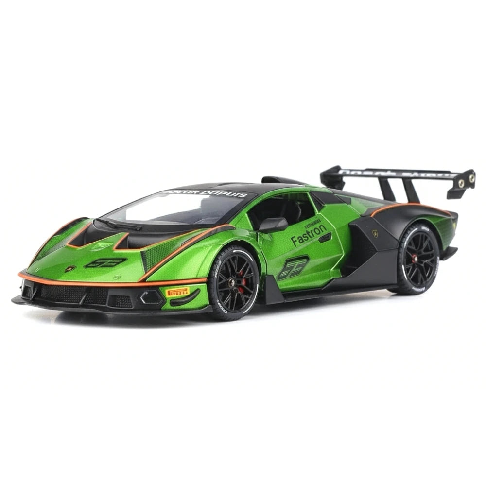 [TOY] 1:24 Lamborghini 2020 Essenza SCV12 Green Model Car Die-Cast