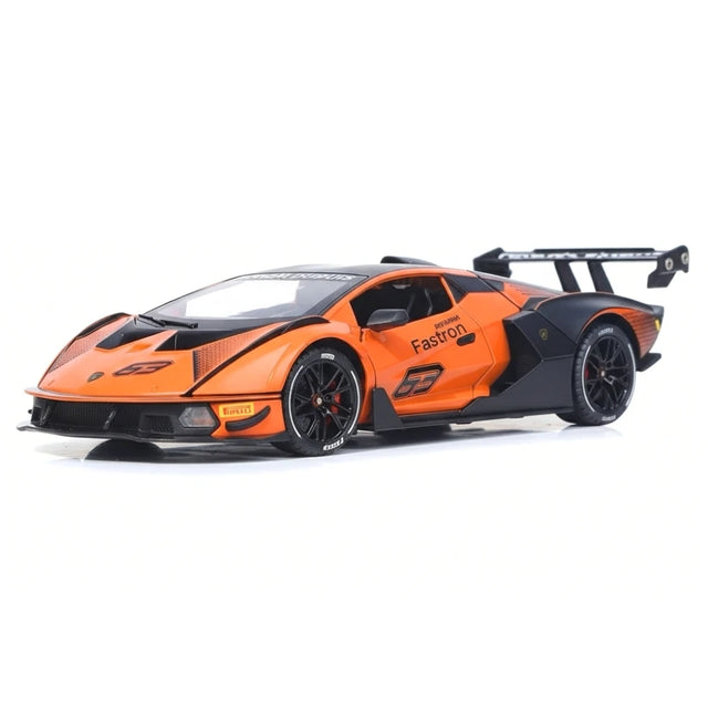 [TOY] 1:24 Lamborghini 2020 Essenza SCV12 Orange Model Car Die-Cast