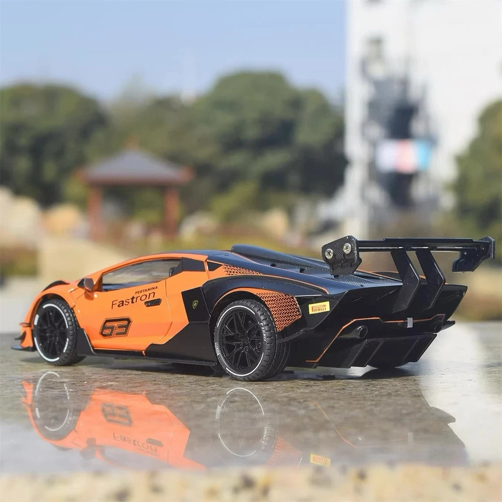 [TOY] 1:24 Lamborghini 2020 Essenza SCV12 Orange Model Car Die-Cast