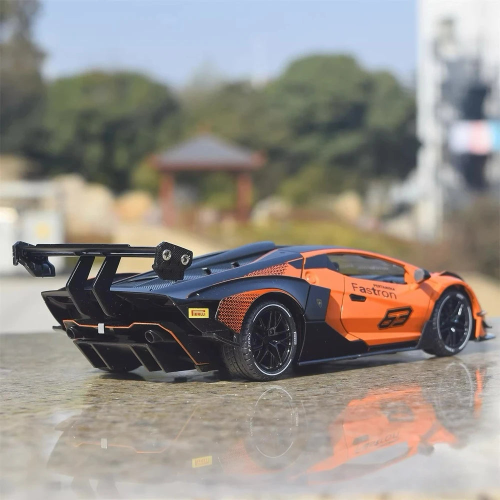 [TOY] 1:24 Lamborghini 2020 Essenza SCV12 Orange Model Car Die-Cast