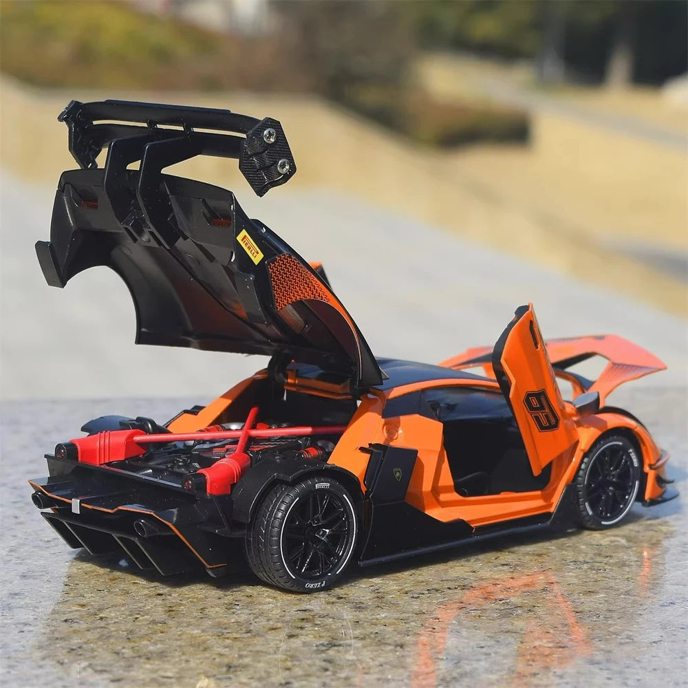 [TOY] 1:24 Lamborghini 2020 Essenza SCV12 Orange Model Car Die-Cast