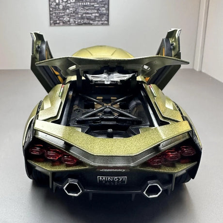 [TOY] 1:24 Lamborghini 2020 Sian FKP 37 Green Model Car Die-Cast