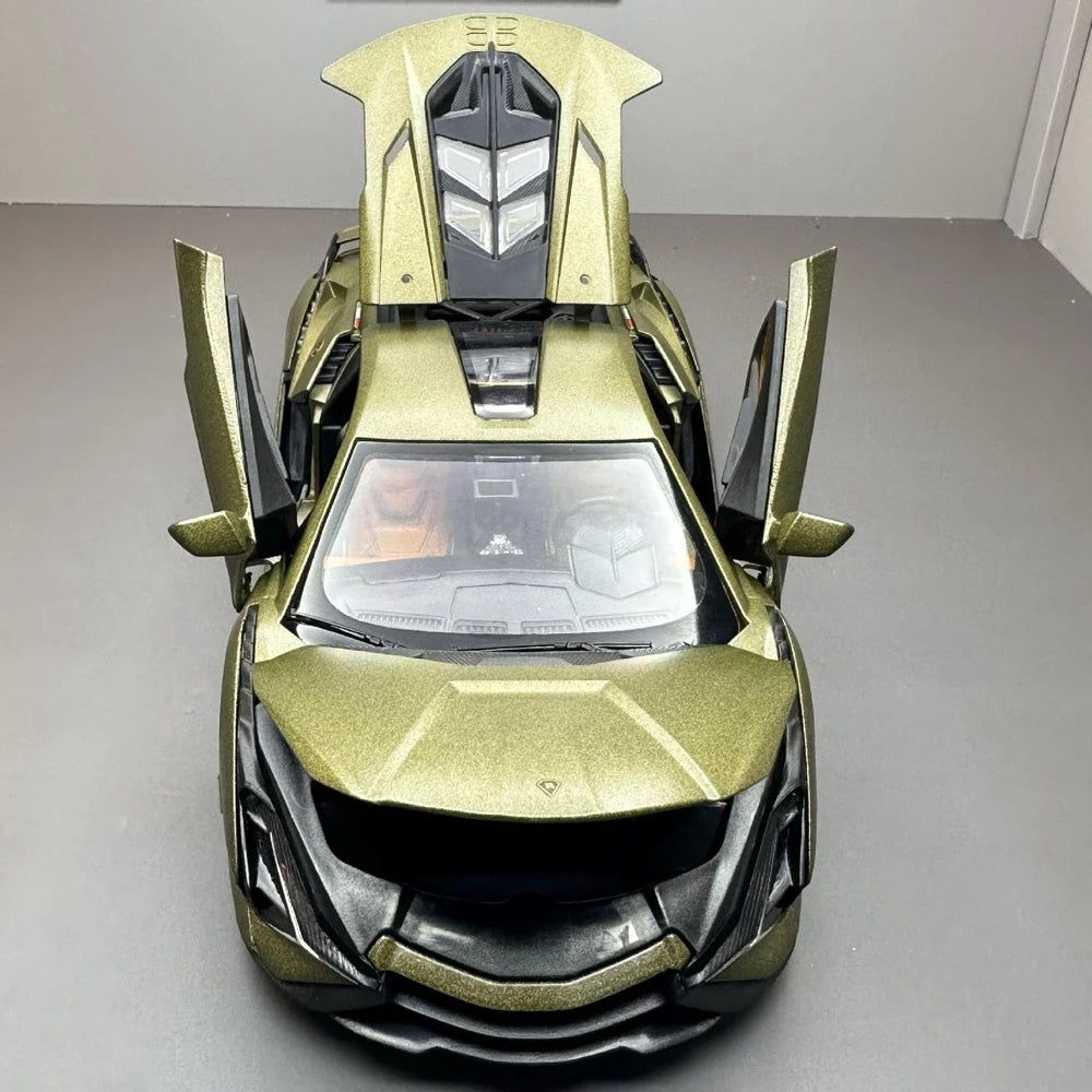 [TOY] 1:24 Lamborghini 2020 Sian FKP 37 verde modellino di auto Die-Cast
