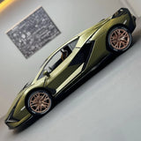 [TOY] 1:24 Lamborghini 2020 Sian FKP 37 grön modellbil Die-Cast