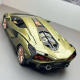 [TOY] 1:24 Lamborghini 2020 Sian FKP 37 grön modellbil Die-Cast