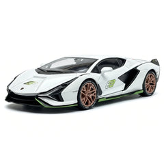 [TOY] 1:24 Lamborghini 2020 Sian FKP 37 White Model Car Die-Cast