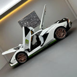 [TOY] 1:24 Lamborghini 2020 Sian FKP 37 blanc voiture miniature Die-Cast