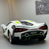 [TOY] 1:24 Lamborghini 2020 Sian FKP 37 blanc voiture miniature Die-Cast