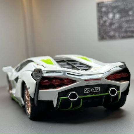 [TOY] 1:24 Lamborghini 2020 Sian FKP 37 White Model Car Die-Cast