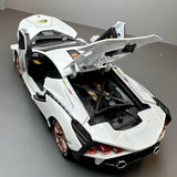 [TOY] 1:24 Lamborghini 2020 Sian FKP 37 blanc voiture miniature Die-Cast