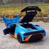 [TOY] 1:24 Lamborghini 2023 Huracan STO Blue Model Car Die-Cast