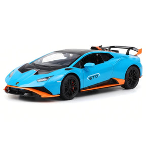 [TOY] 1:24 Lamborghini 2023 Huracan STO Blue Model Car Die-Cast