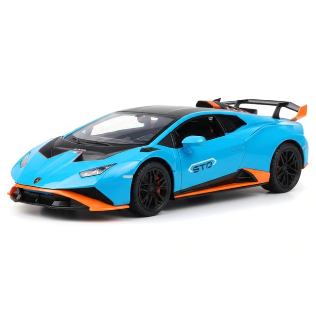 [TOY] 1:24 Lamborghini 2023 Huracan STO Blue Model Car Die-Cast