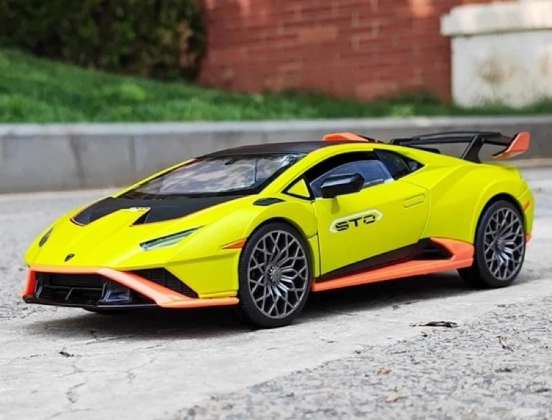 [TOY] 1:24 Lamborghini 2023 Huracan STO Green Model Car Die-Cast