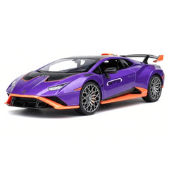 [TOY] 1:24 Lamborghini 2023 Huracan STO viola modellino di auto Die-Cast