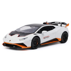 [TOY] 1:24 Lamborghini 2023 Huracan STO bianco modellino di auto Die-Cast