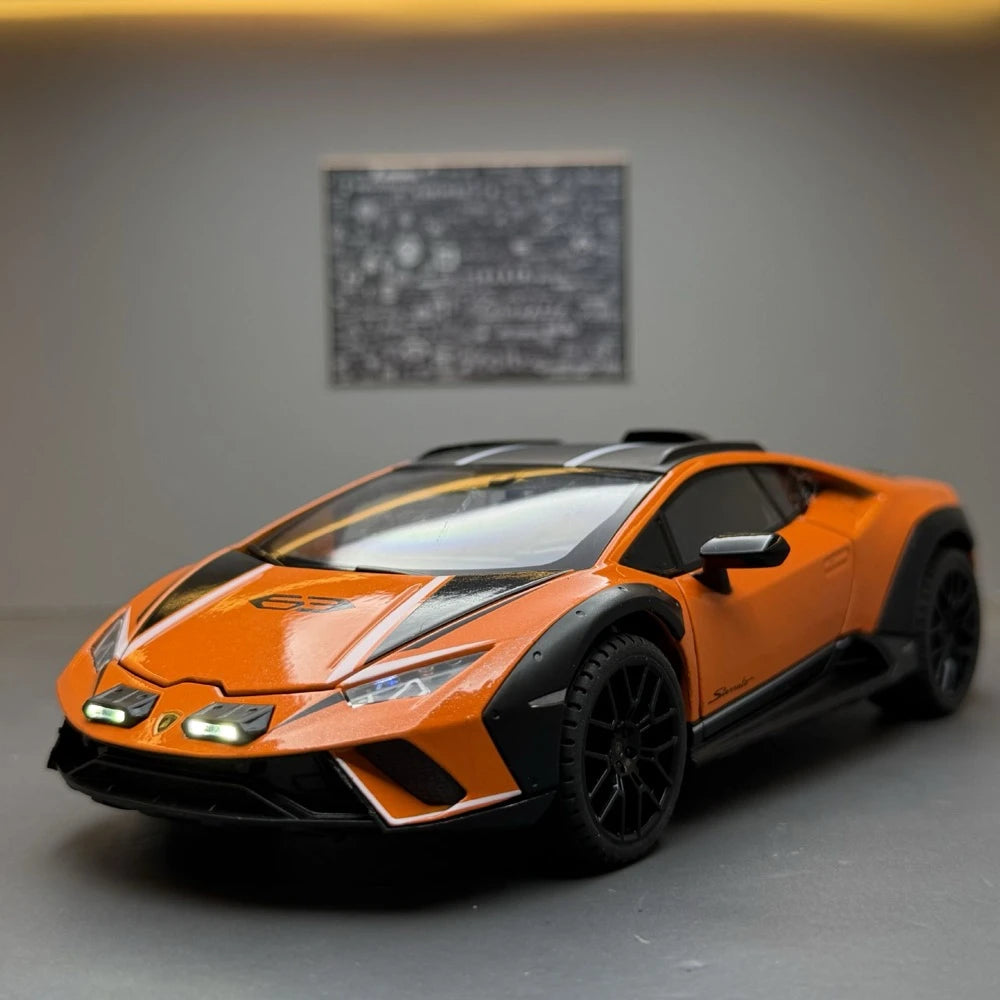 [TOY] 1:24 Lamborghini 2023 Huracan Sterrato Orange Model Car Die-Cast