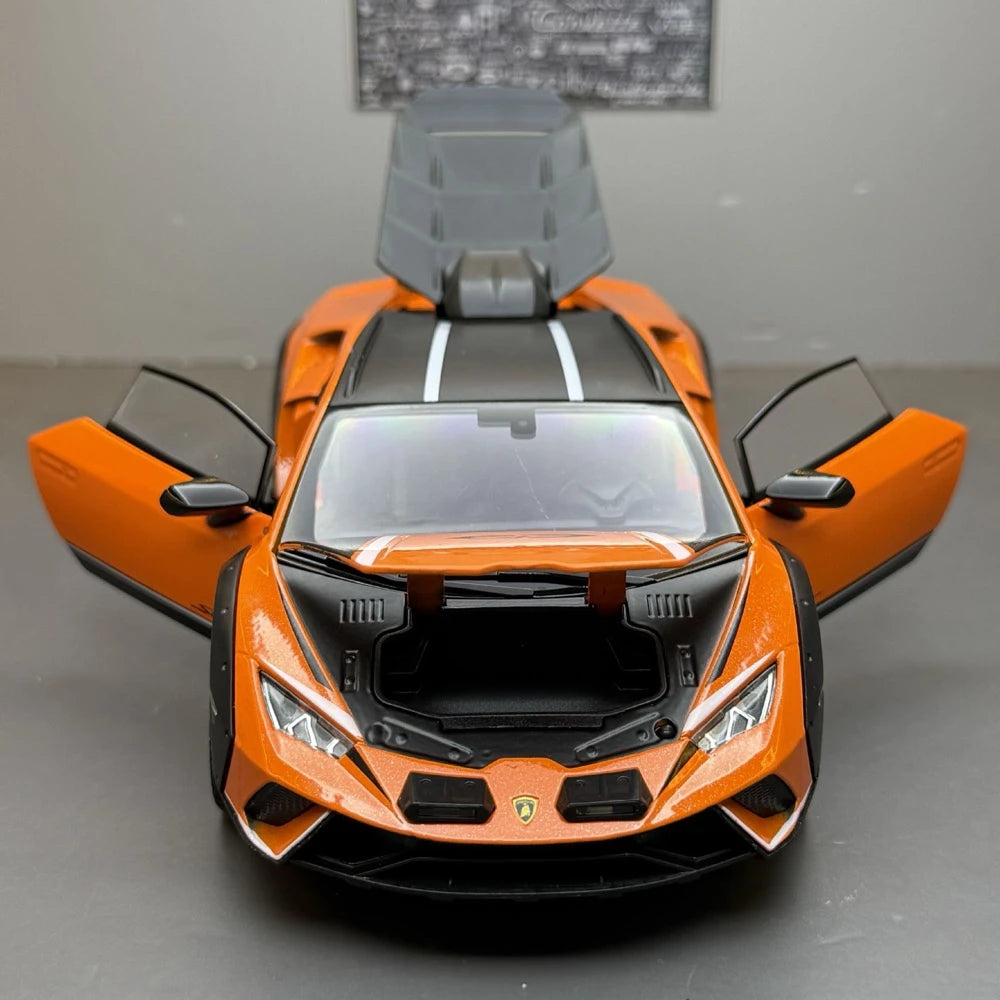 [TOY] 1:24 Lamborghini 2023 Huracan Sterrato arancione modellino di auto Die-Cast