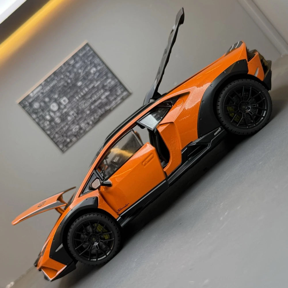 [TOY] 1:24 Lamborghini 2023 Huracan Sterrato Orange Model Car Die-Cast