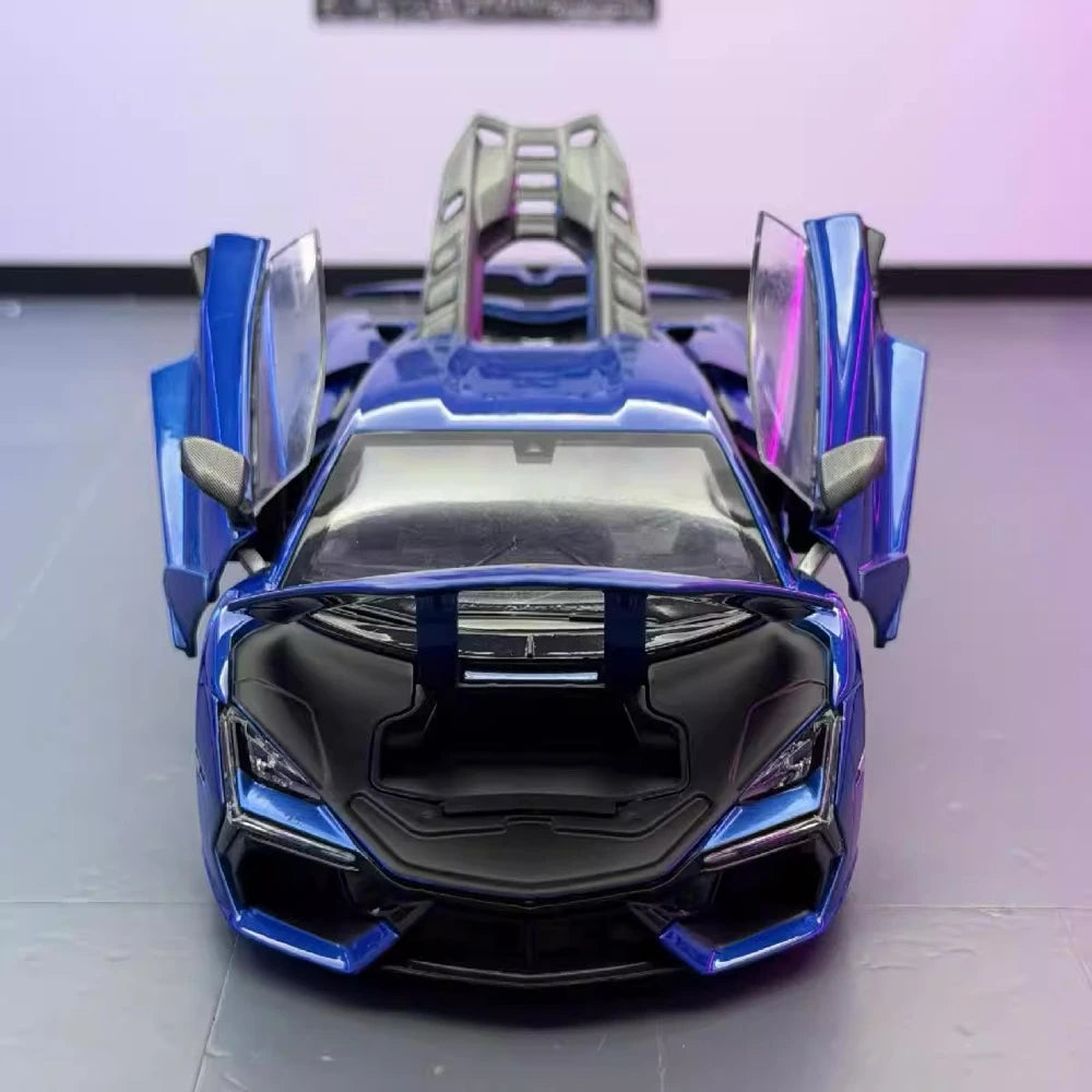 [TOY] 1:24 Lamborghini 2023 Revuelto Blue Model Car Die-Cast