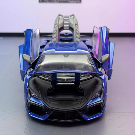 [TOY] 1:24 Lamborghini 2023 Revuelto Blue Model Car Die-Cast