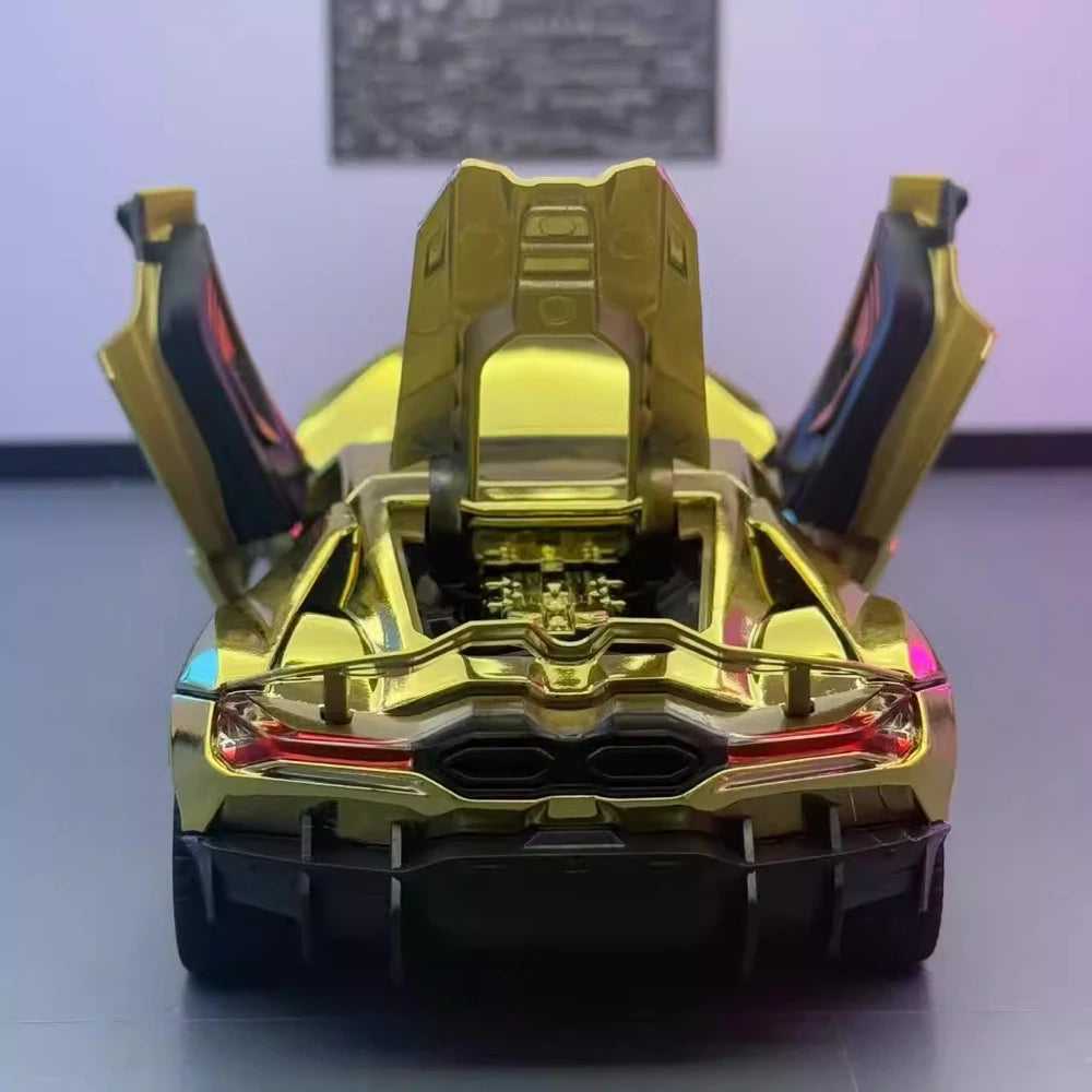 [TOY] 1:24 Lamborghini 2023 Revuelto Gold Model Car Die-Cast