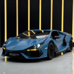[TOY] 1:24 Lamborghini 2023 Revuelto Matte Blue Model Car Die-Cast