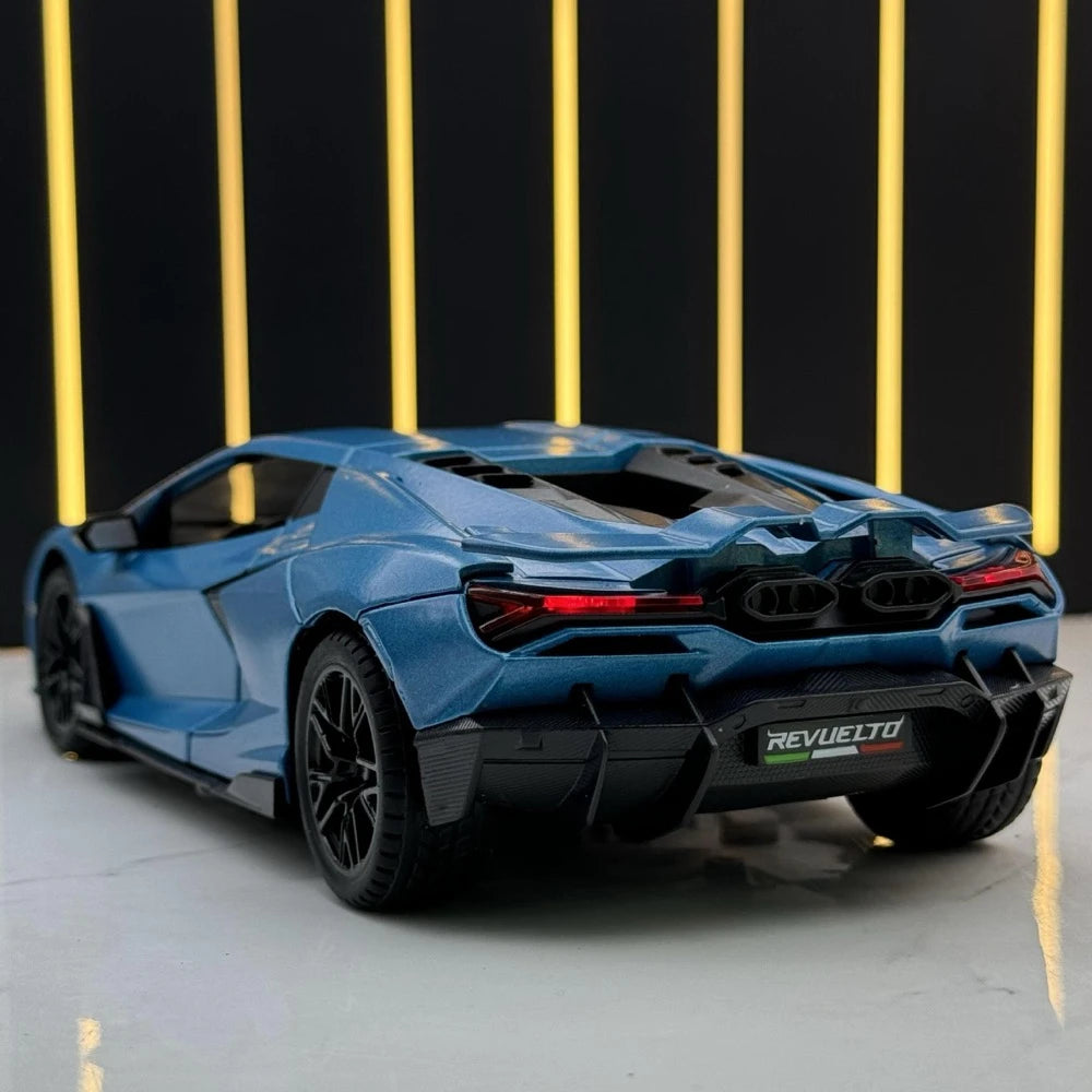 [TOY] 1:24 Lamborghini 2023 Revuelto Matte Blue Model Car Die-Cast