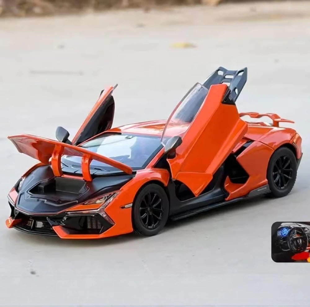 [TOY] 1:24 Lamborghini 2023 Revuelto Orange Model Car Die-Cast