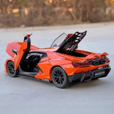 [TOY] 1:24 Lamborghini 2023 Revuelto Orange Model Car Die-Cast