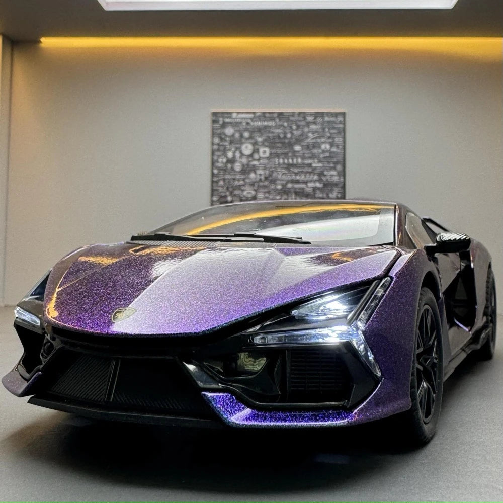 [TOY] 1:24 Lamborghini 2023 Revuelto Purple Model Car Die-Cast