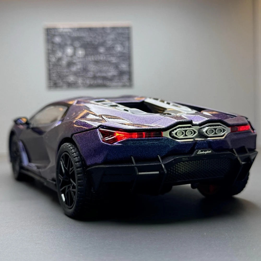[TOY] 1:24 Lamborghini 2023 Revuelto Purple Model Car Die-Cast