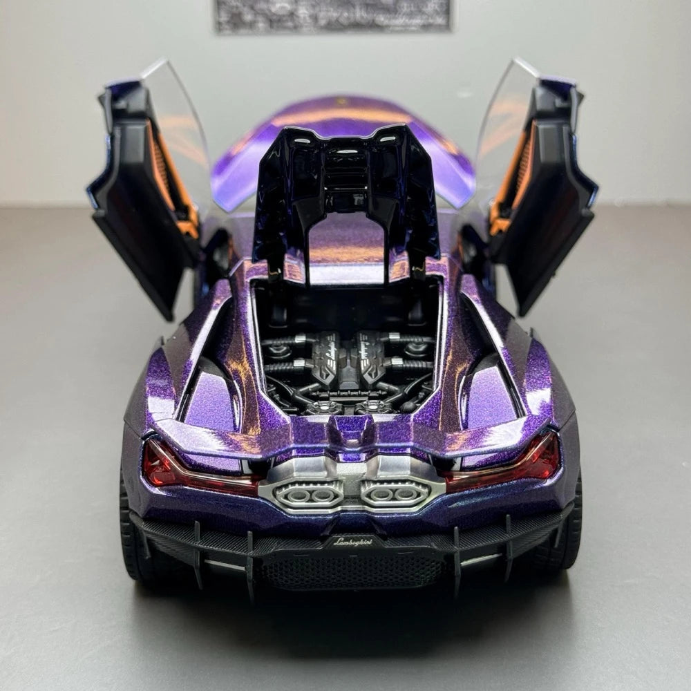 [TOY] 1:24 Lamborghini 2023 Revuelto Purple Model Car Die-Cast