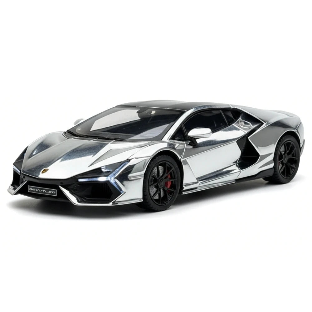 [TOY] 1:24 Lamborghini 2023 Revuelto Silver Model Car Die-Cast