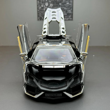 [TOY] 1:24 Lamborghini 2023 Revuelto Silver Model Car Die-Cast