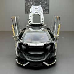 [TOY] 1:24 Lamborghini 2023 Revuelto Silver Model Car Die-Cast