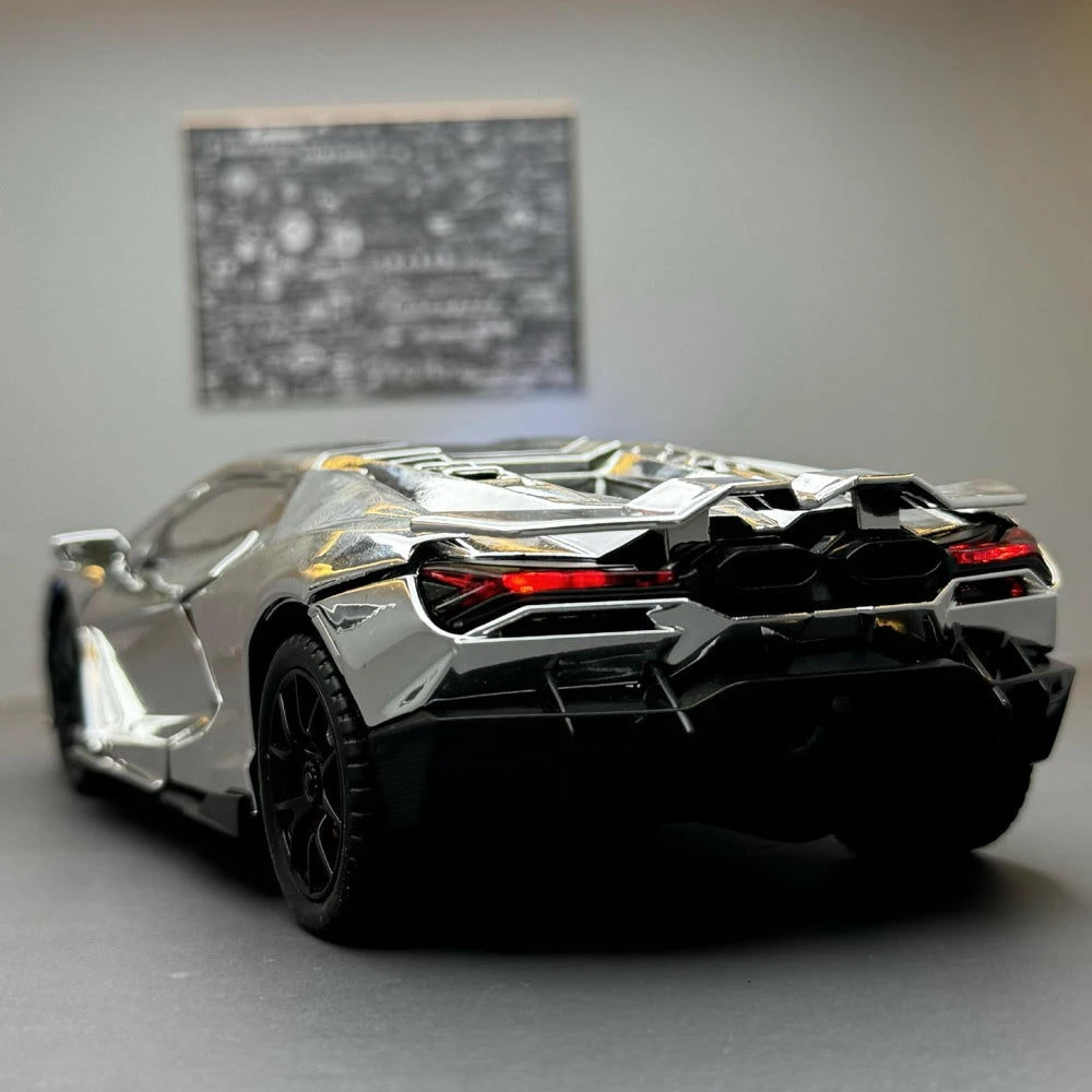 [TOY] 1:24 Lamborghini 2023 Revuelto Silver Model Car Die-Cast