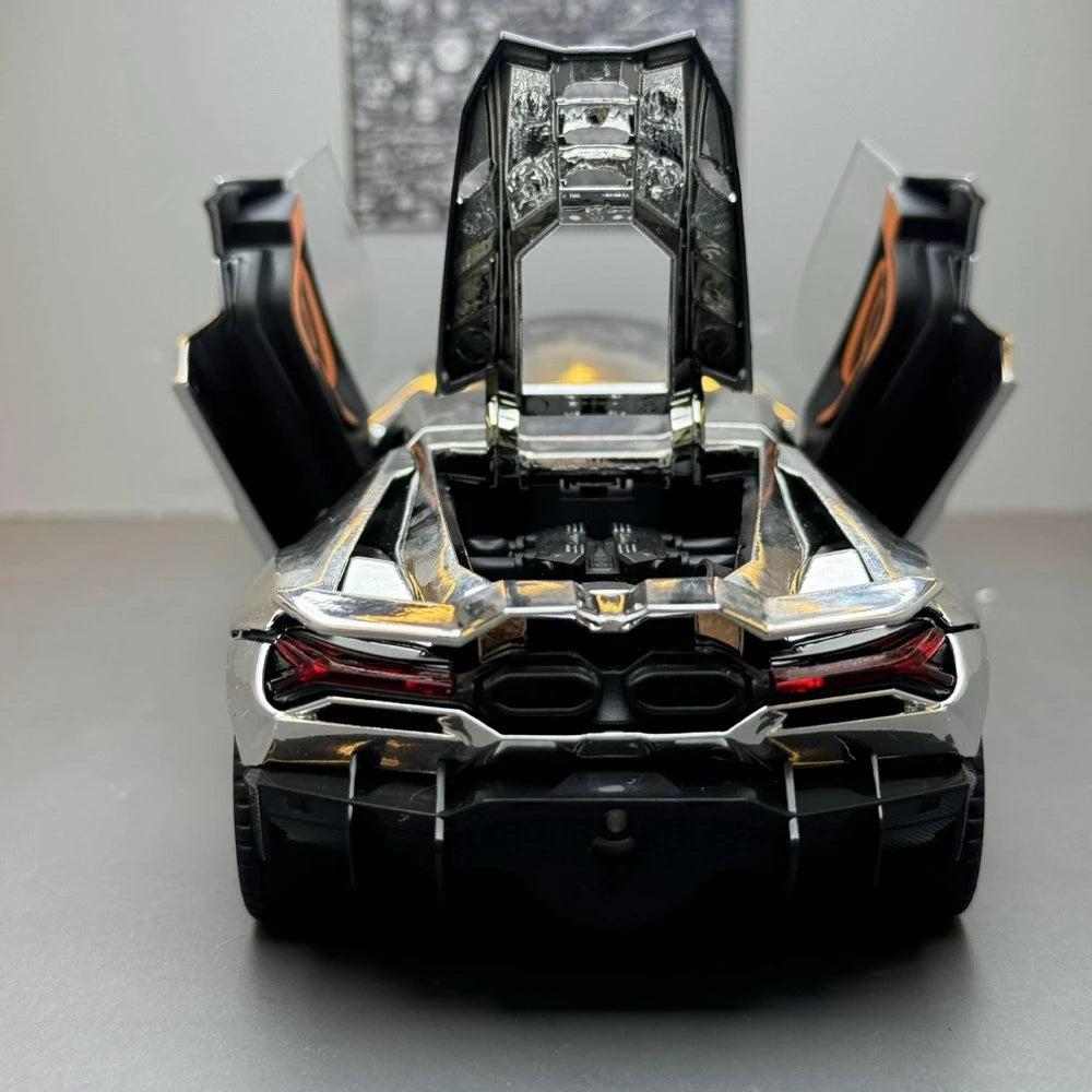 [TOY] 1:24 Lamborghini 2023 Revuelto Silver Model Car Die-Cast