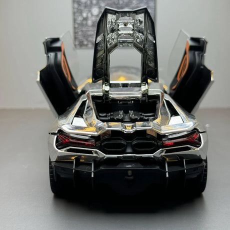 [TOY] 1:24 Lamborghini 2023 Revuelto Silver Model Car Die-Cast